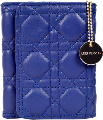 

Lino Perros Women Casual Blue Artificial Leather Wallet(6 Card Slots)