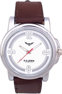 U.S. Lewis Classic White Analog Watch  - For Men   Watches  (U.S. Lewis)