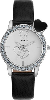 Abrexo Abx-5006-BLK-HRT Modish Watch  - For Women   Watches  (Abrexo)