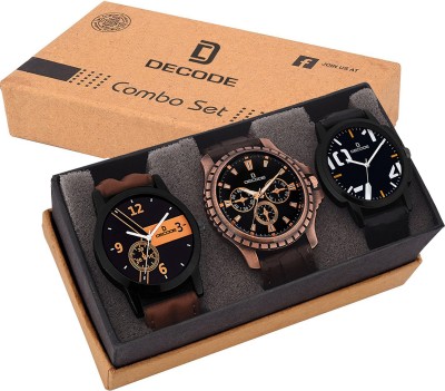 Decode Combo of 3 Fashionable watches Analog-Digital Watch  - For Men   Watches  (Decode)