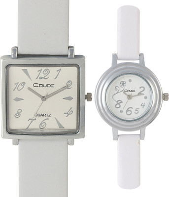 

Crude rg202 crude all white couple combo watch for couple Watch - For Couple