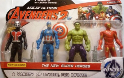 

Speoma Avengers Collectible 4 In 1 Action Figure Set (Multicolor)(Multicolor)