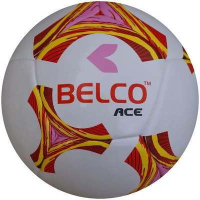 

BELCO Ace Football - Size: (Pack of 1, White, White;yellow