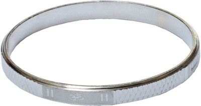 Shiv Jagdamba Stainless Steel Sterling Silver Kada