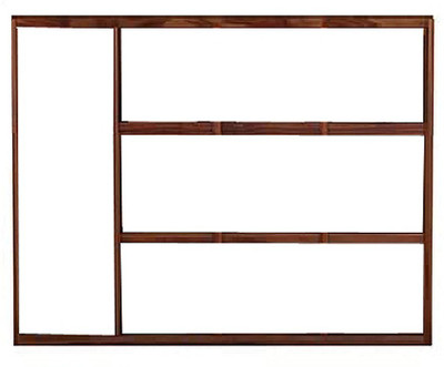 

Ringabell Open Solid Wood Open Book Shelf(Finish Color - Mahogany & Teak)