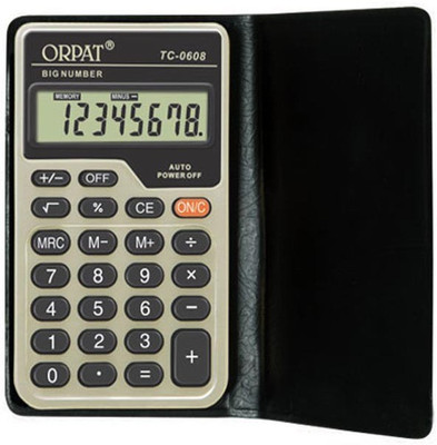 

Orpat OT-608 Basic Calculator Basic Calculator(8 Digit)