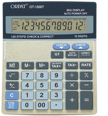 ORPAT OT-1500T Basic Calculator Financial  Calculator(12 Digit)