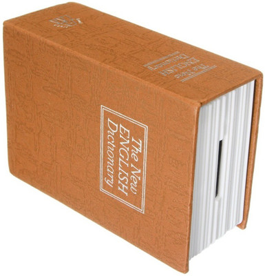 

Sukot Book Safe Dictionary Style Piggy Bank Coin Box Cash Box Coin Bank(Multicolor)