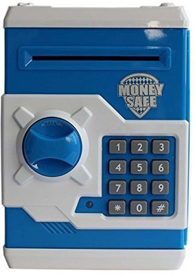 

DCS Money Safe ATM BANK Cum Coin Box Electronic & Secret Code Lock(Blue) Coin Bank(Blue, White)