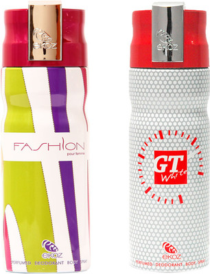 

Ekoz Fashion, Gt White Body Spray - For Men(200 ml, Pack of 2)