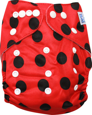 

Kiwi Re-Usable Diaper Polka Dot Design with insert - New Born