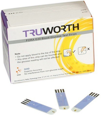 

Truworth G30 Test Strip 50 Pack Glucometer(Blue)