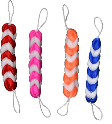 

MI Beautiful Loofah(Pack of 4), Blue;orange;pink;red