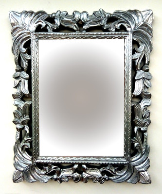 

Akanksha Arts Silver Rectangular Decorative Mirror(Rectangle)