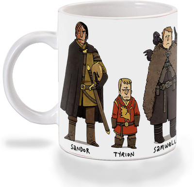 

Mooch Wale Game Of Thrones Real Name Art Ceramic Mug(325 ml), Multicolor
