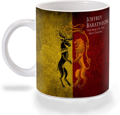 

Mooch Wale Game Of Thrones Lannister And Baratheon Joffery Baratheon Ceramic Mug(325 ml), Multicolor