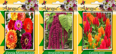 

Airex Zinnia Mixed, Amaranthus, Celosia Seed(15 per packet)
