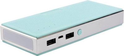 

Bluebells India 20000 mAh Power Bank (20000 mAh Power Bank, 2 USB Ports, LED Light, Universal Compatibility for Mobile/Smart Phones, Cameras, Tablets & other similar devices with Unique Design)(Sky Blue, Lithium-ion)
