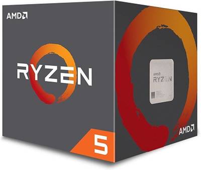 amd AMD RYZEN 5 1400 3.2 GHz AM4 Socket 4 Cores Desktop Processor  (Silver)