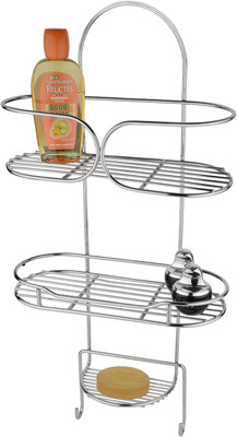 

Kitchen Design Stainless Steel Wall Shelf(Number of Shelves - 3, Silver)