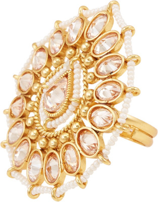 

Tipsyfly Jodha Ring Alloy Ring, Gold