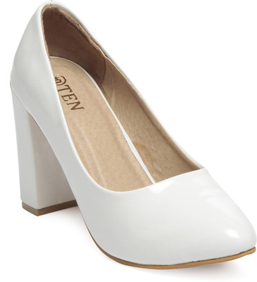 

TEN Women White Heels