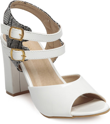 TEN Women White Heels