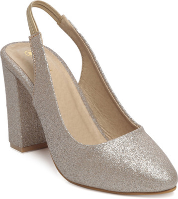 

TEN Women Gold Heels