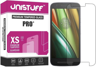 

Unistuff Tempered Glass Guard for Motorola Moto E3 Power, Transparent