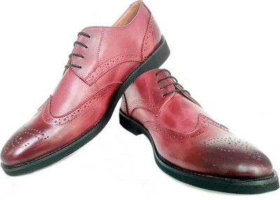 

FUOKO BOSTON Lace Up For Men(Red