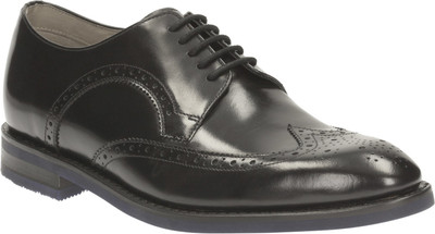 

Clarks Swinley Limit Black Leather Lace Up For Men(Black