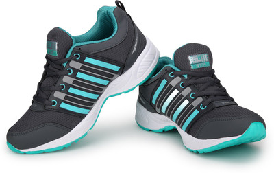

Rich N Topp Grey Running Shoes For Men(Grey, Green