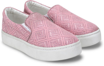 Chemistry Textured Slip On For Women(Pink