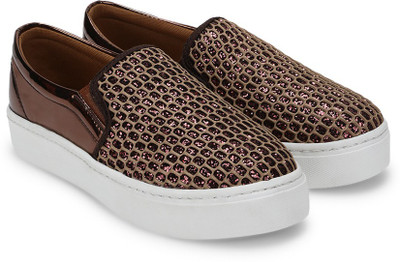 

Chemistry Embellished Slip On For Women(Brown