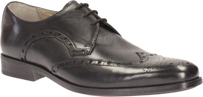 

Clarks Amieson Limit Black Leather Lace Up For Men(Black, Black leathe