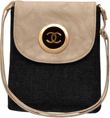 

TAP FASHION Women Casual Khaki PU Sling Bag