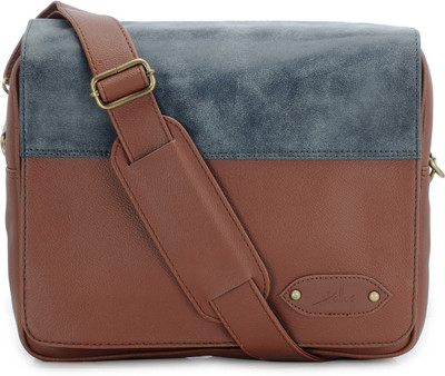 

Yelloe Men Tan PU Messenger Bag