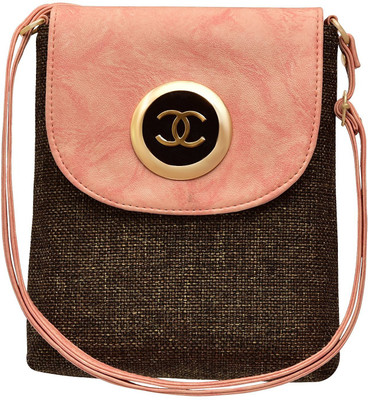

TAP FASHION Women Casual Pink PU Sling Bag