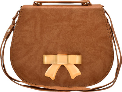 

tap fashion Women Casual Brown PU Shoulder Bag