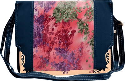 

Tap Fashion Women Casual Blue PU Sling Bag