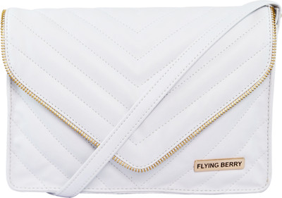 

Flying Berry Women Casual White PU Sling Bag