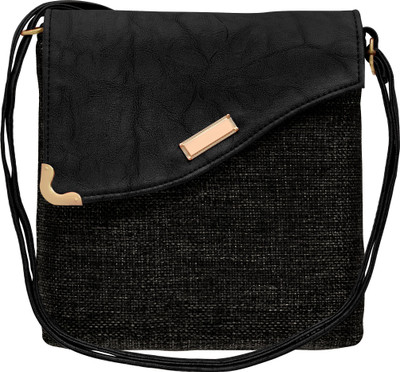 

tap fashion Women Casual Black PU Shoulder Bag