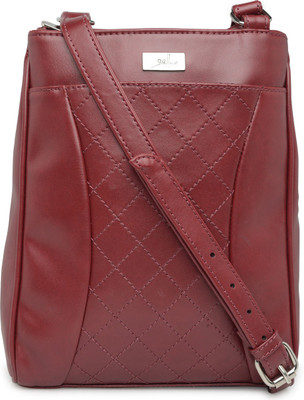 

Yelloe Women Maroon PU Sling Bag