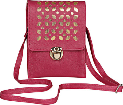 

WhiteAsh Women Casual Pink PU Sling Bag