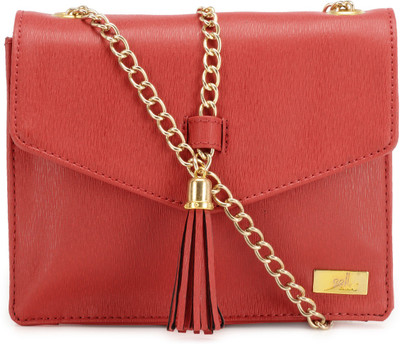 Yelloe Women Red PU Sling Bag
