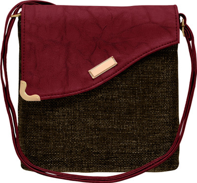

tap fashion Women Casual Maroon PU Shoulder Bag