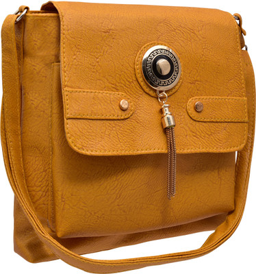 

Tap Fashion Women Casual Yellow PU Shoulder Bag