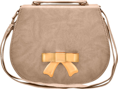 

tap fashion Women Casual Khaki PU Shoulder Bag