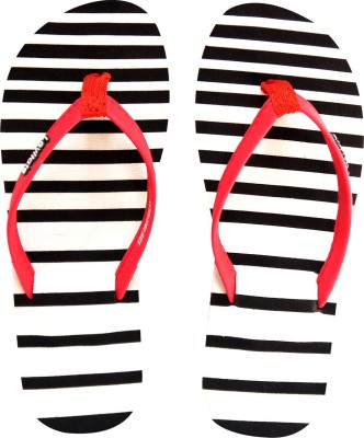 

Levitate Zebra Flip Flops, Black white