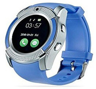 

Maya Bluetooth Smartwatch with SIM Card Support | Android 5.1 OS | Facebook | Whatsapp | Activity Tracker | Fitness Band | Music | Camera with Video Recording | Compatible with Cubot S600 and All Other Smartphones | Micro SD card Support Smartwatch(Blue S
